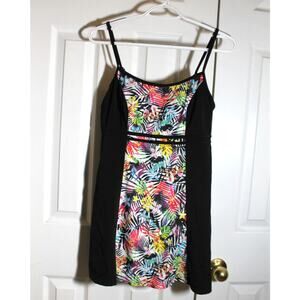 Fit 4 Ur Thighs Colorblock Swim Dress sz 10